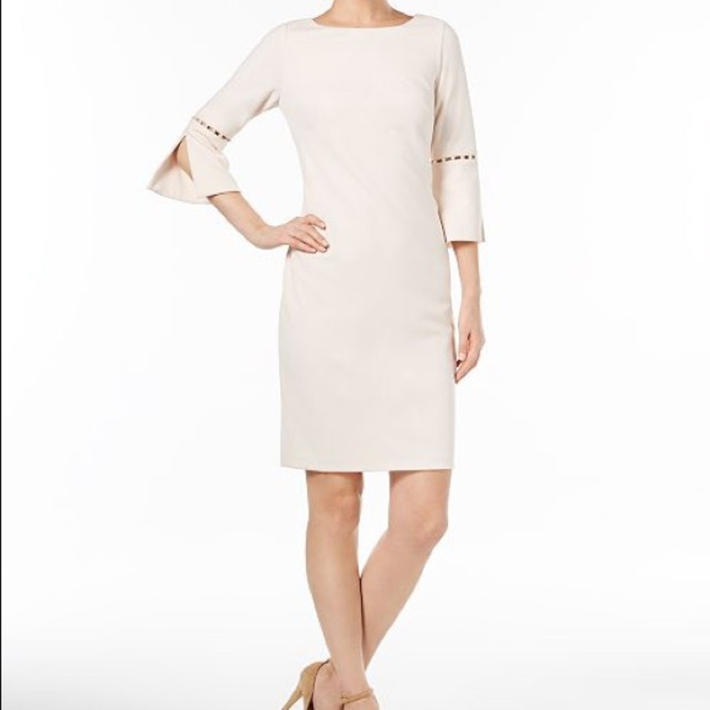 Calvin Klein Imitation Pearl Sheath Dress